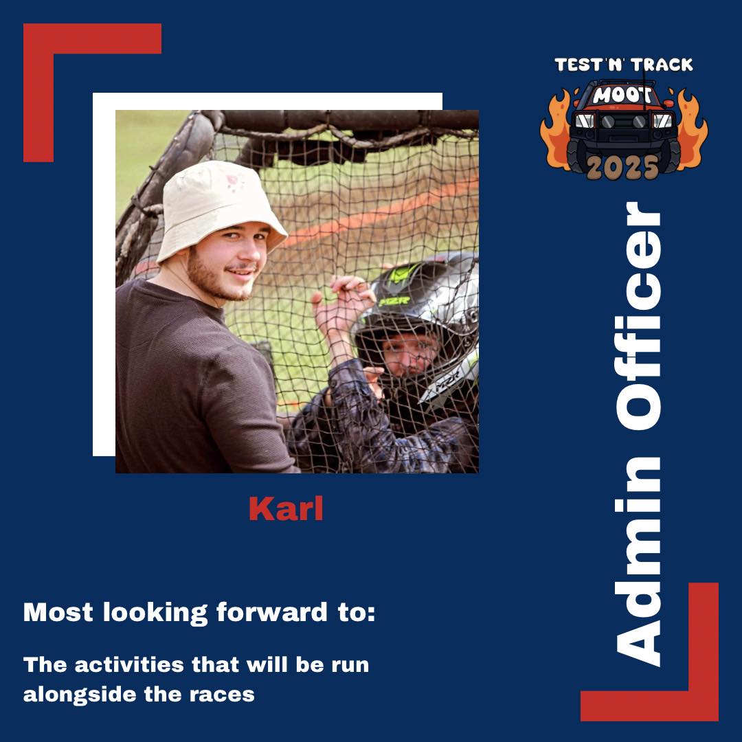 Test N Track Moot - QLD Rovers - Meet our 2025 Admin Officer, Karl ...