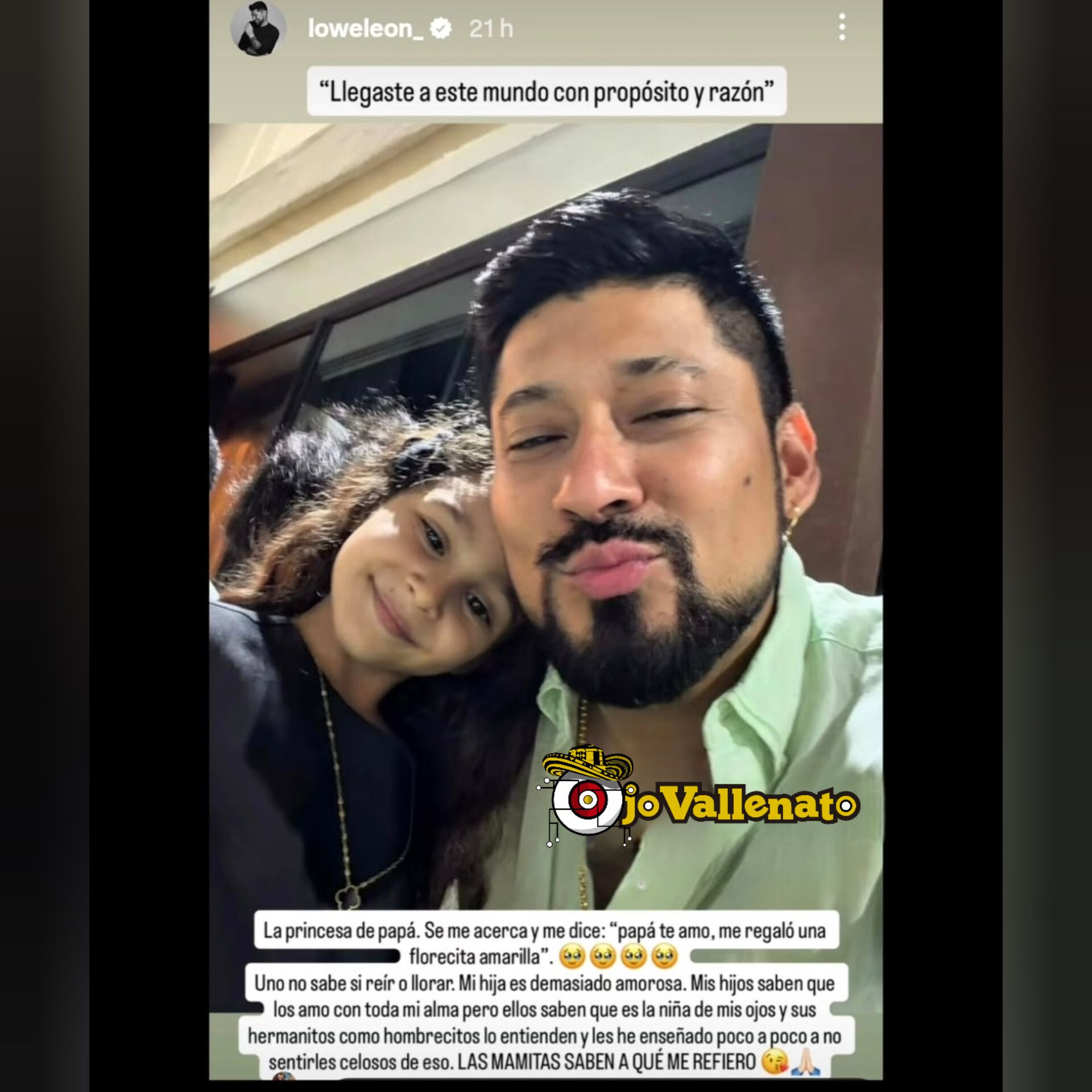 Ojo - El cantante Lowe León enterneció a sus seguidores al compartir un ...