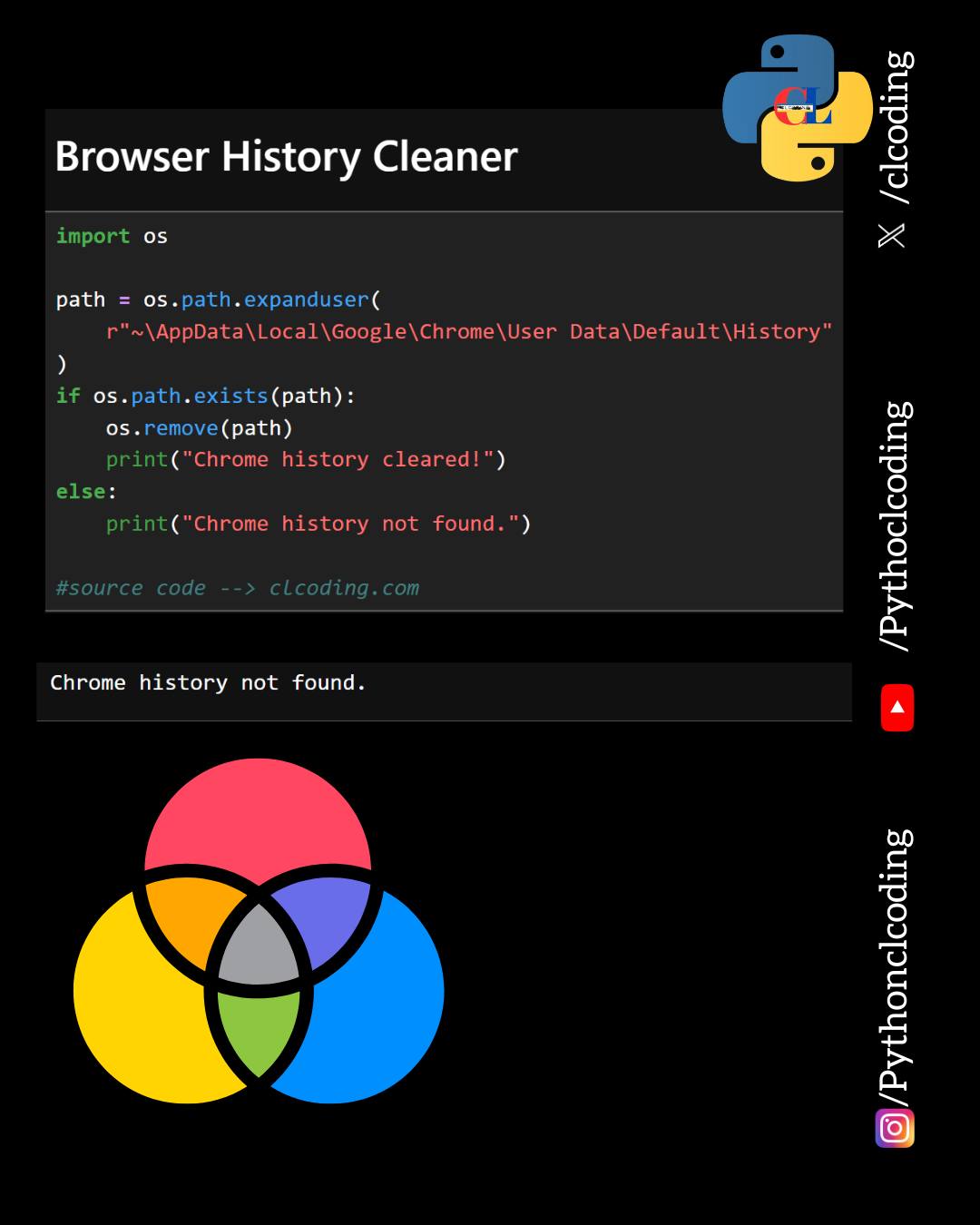 Python - Browser History Cleaner | Facebook