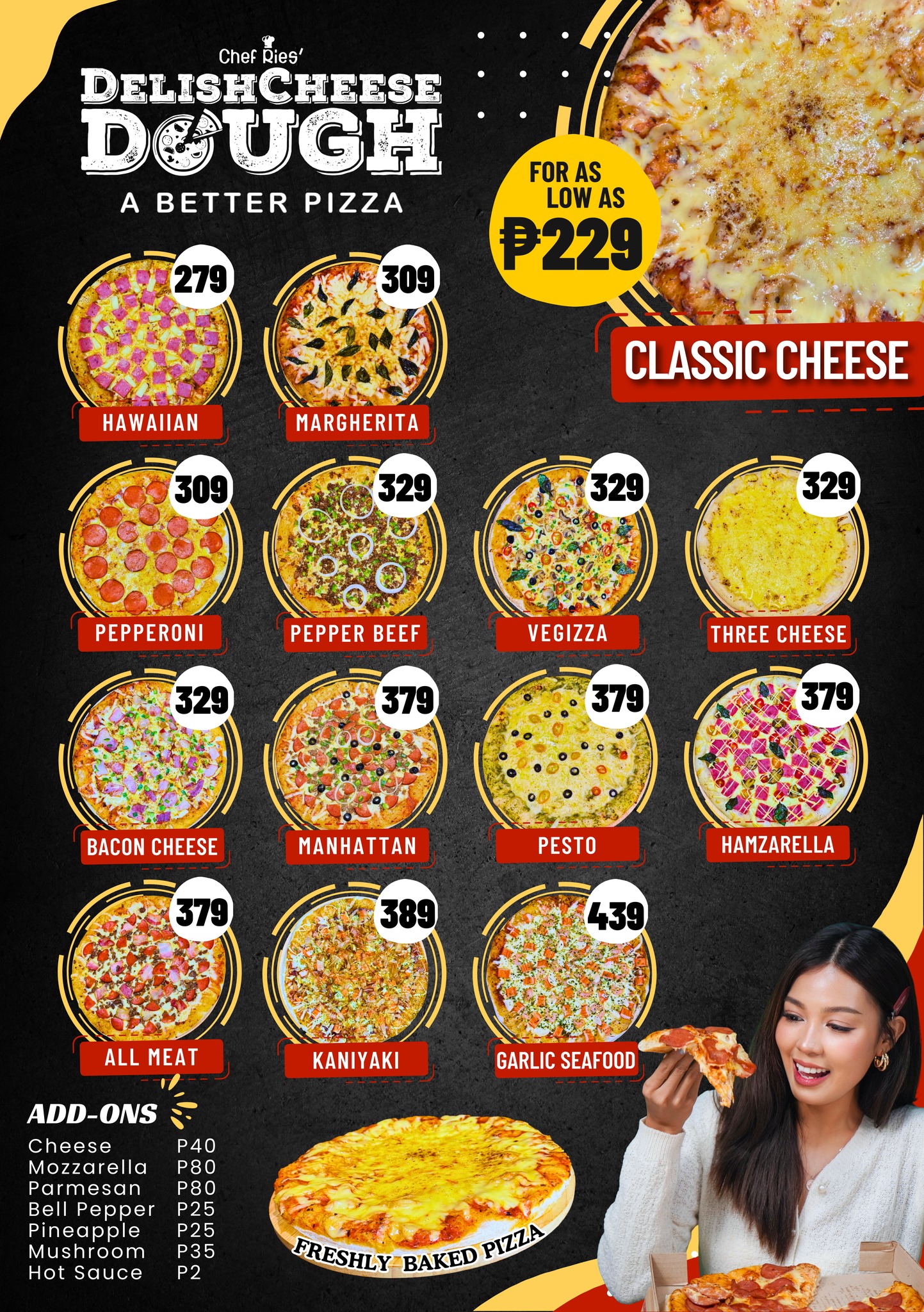 DelishCheese - Craving for a slice of Pizza? 🍕 Check out our MENU and ...