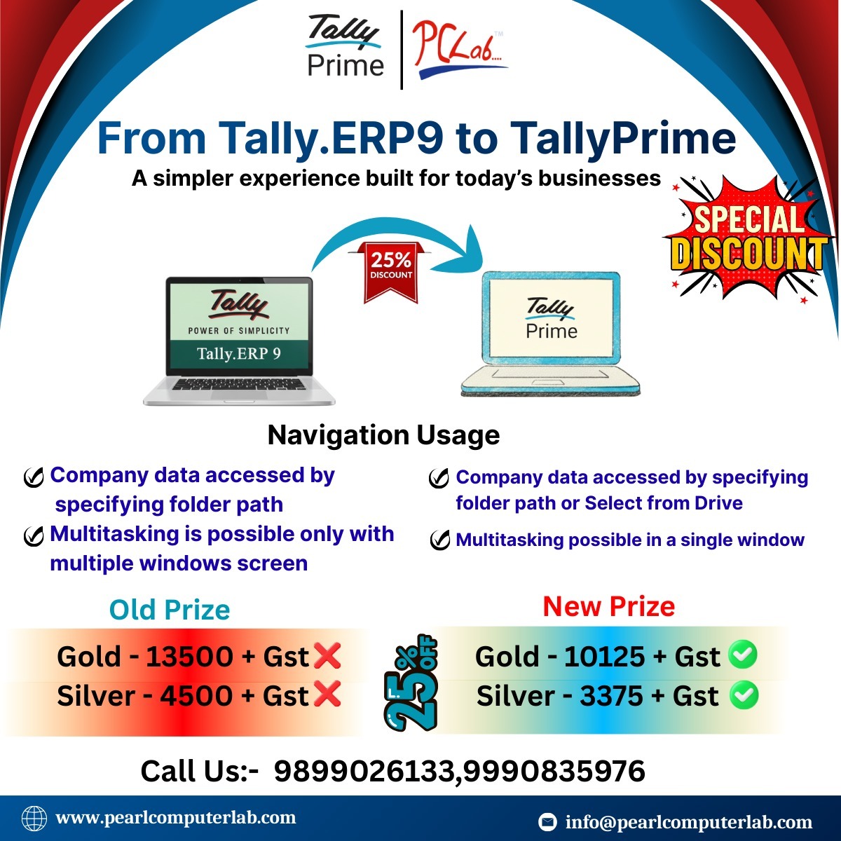 🚀 Upgrade from Tally.ERP 9 to Tally... - Pearl Computer Lab | Facebook