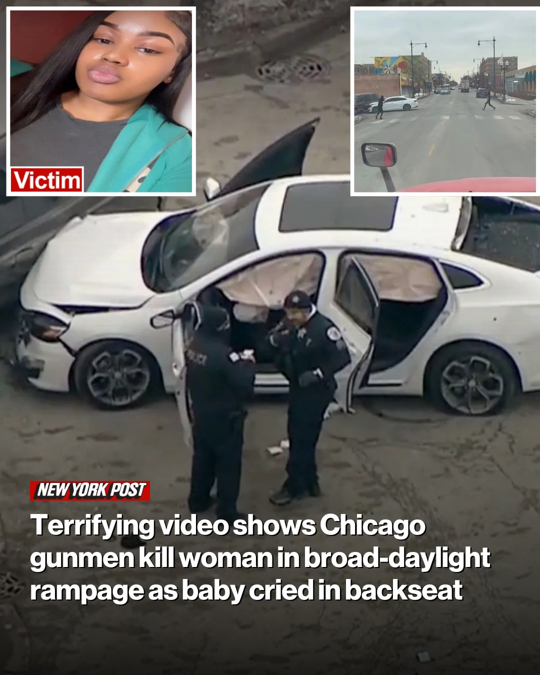 New - Police later found the uninjured little girl strapped in her car ...