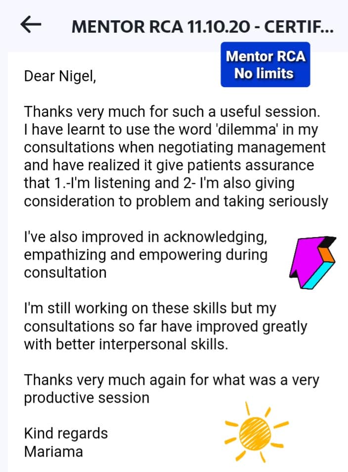 #Mentor... - Mentor MRCGP AKT RCA SCA Courses - Dr Nigel Giam