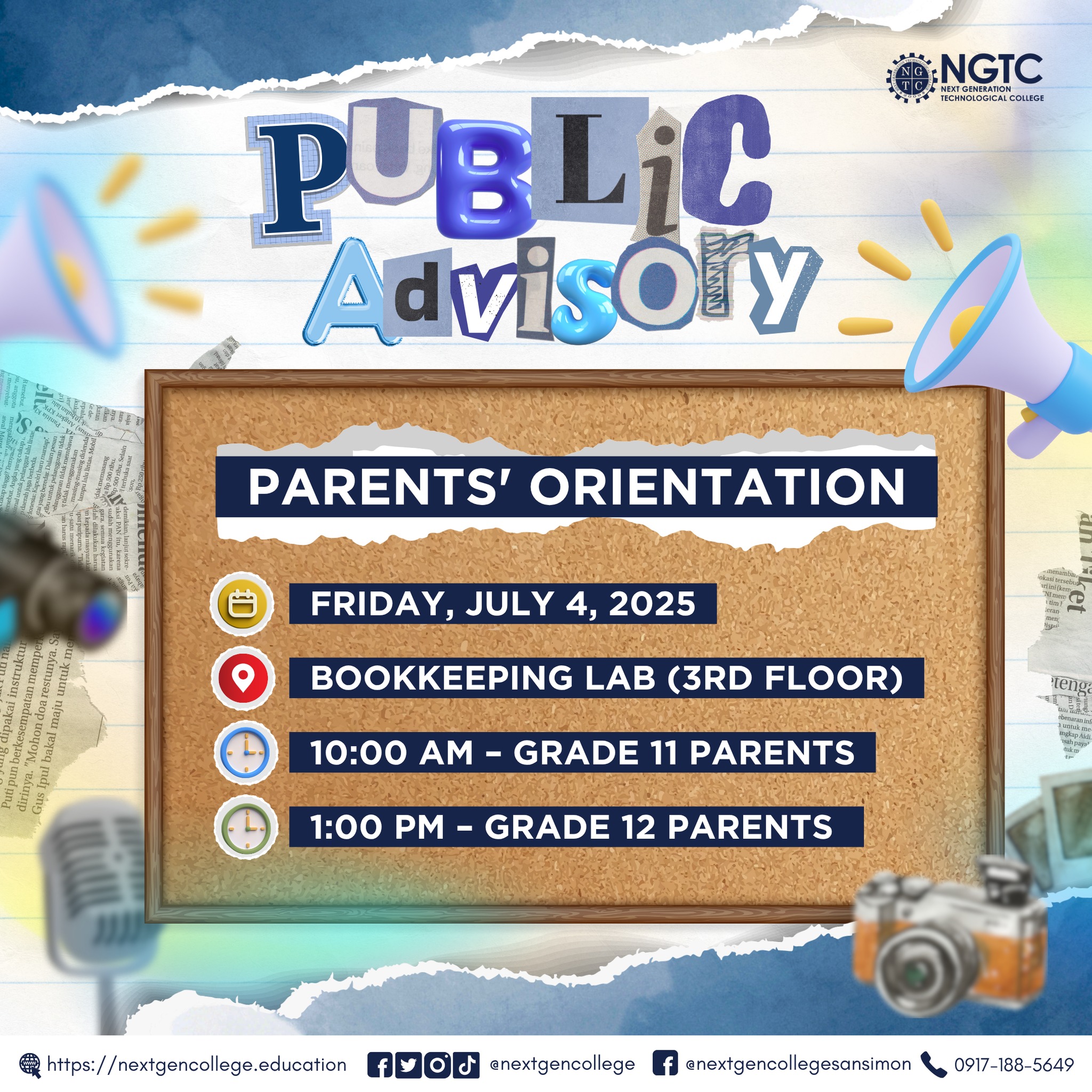📣 Heads Up,... - Next Generation Technological College | Facebook