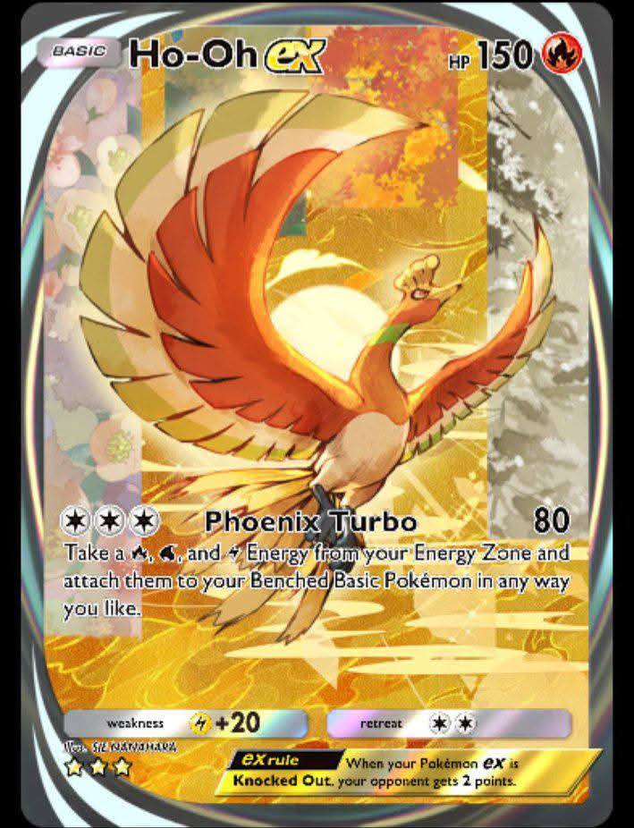 Pikabolt Nav - [Pokemon TCG Pocket] Immersive Art Ho-Oh ex... | Facebook