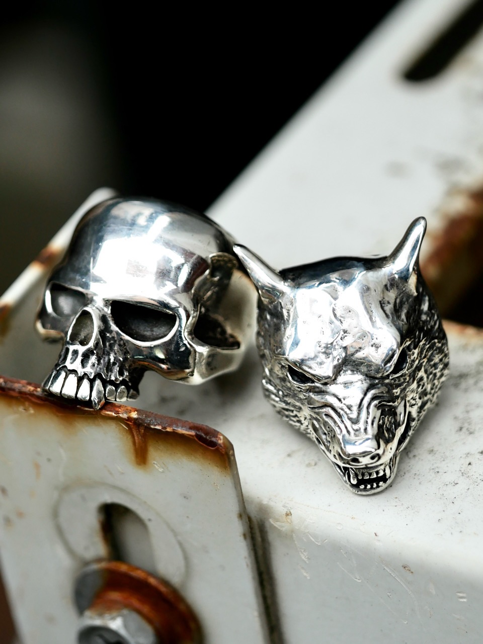 Crazy Pig Designs スカルリング(22号) SURVIVAL SKULL RING