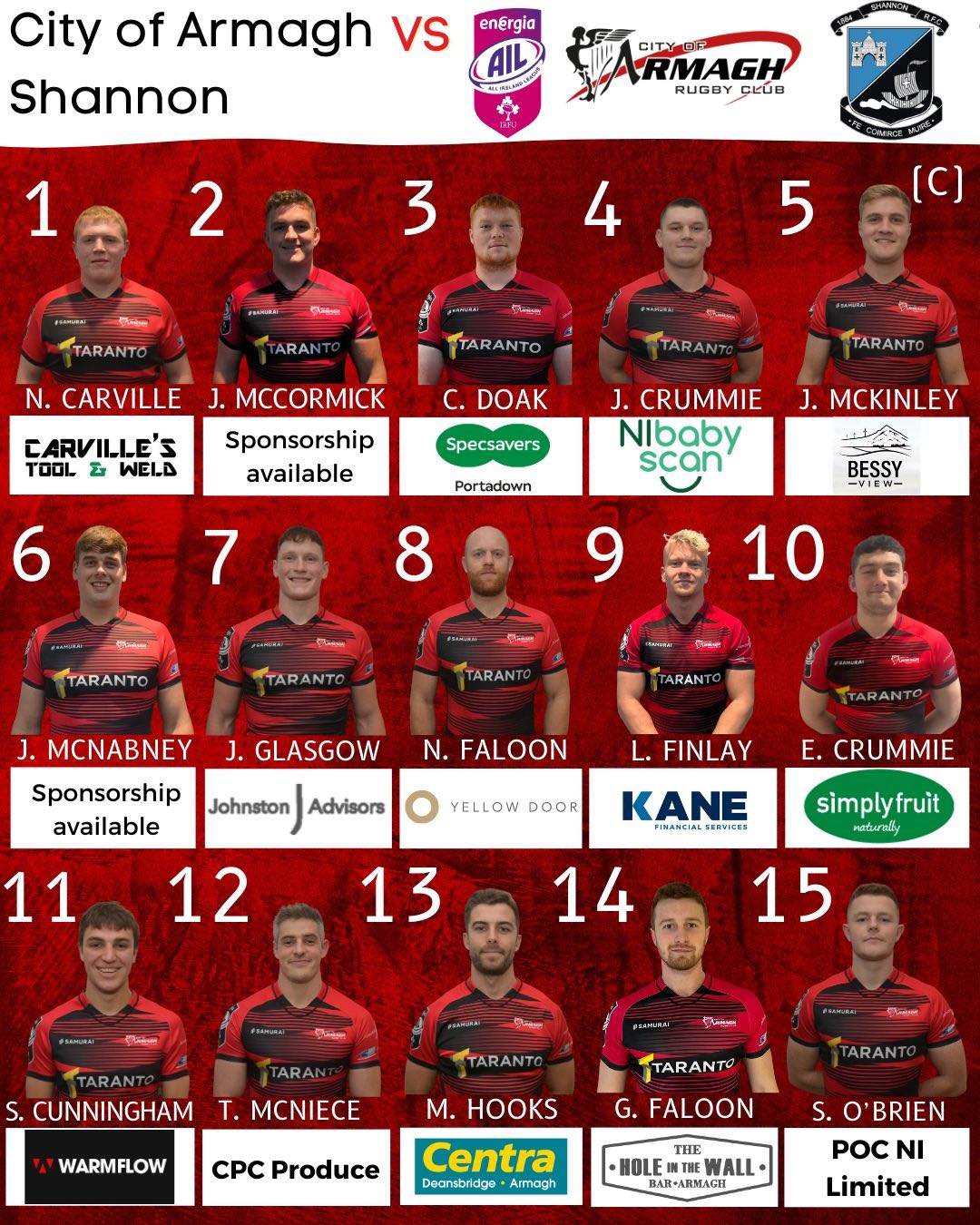 📣 TEAM ANNOUNCEMENT 📣 AIL is... - City of Armagh Rugby Club | Facebook