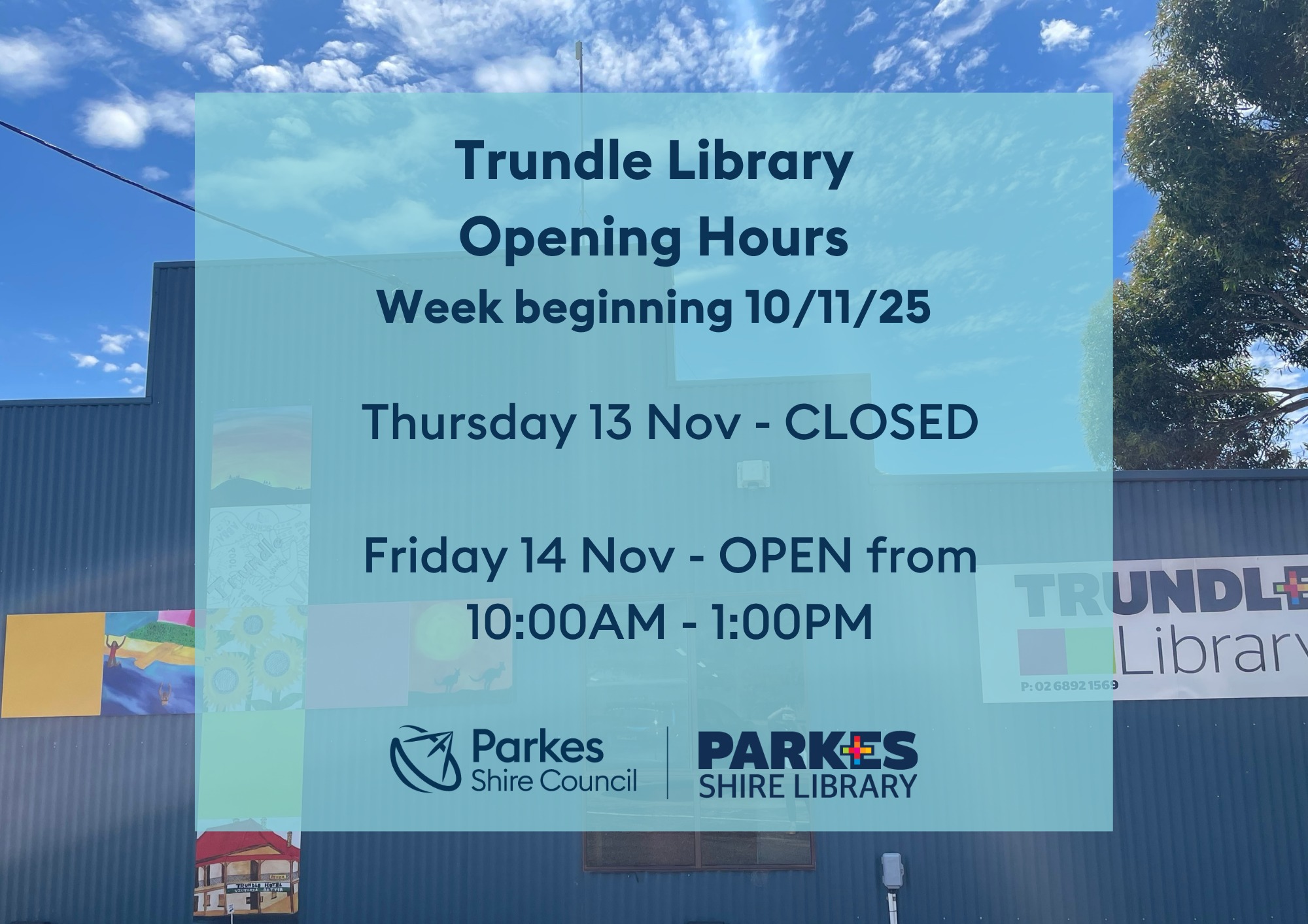 Parkes Shire Library added a new photo. - Parkes Shire Library