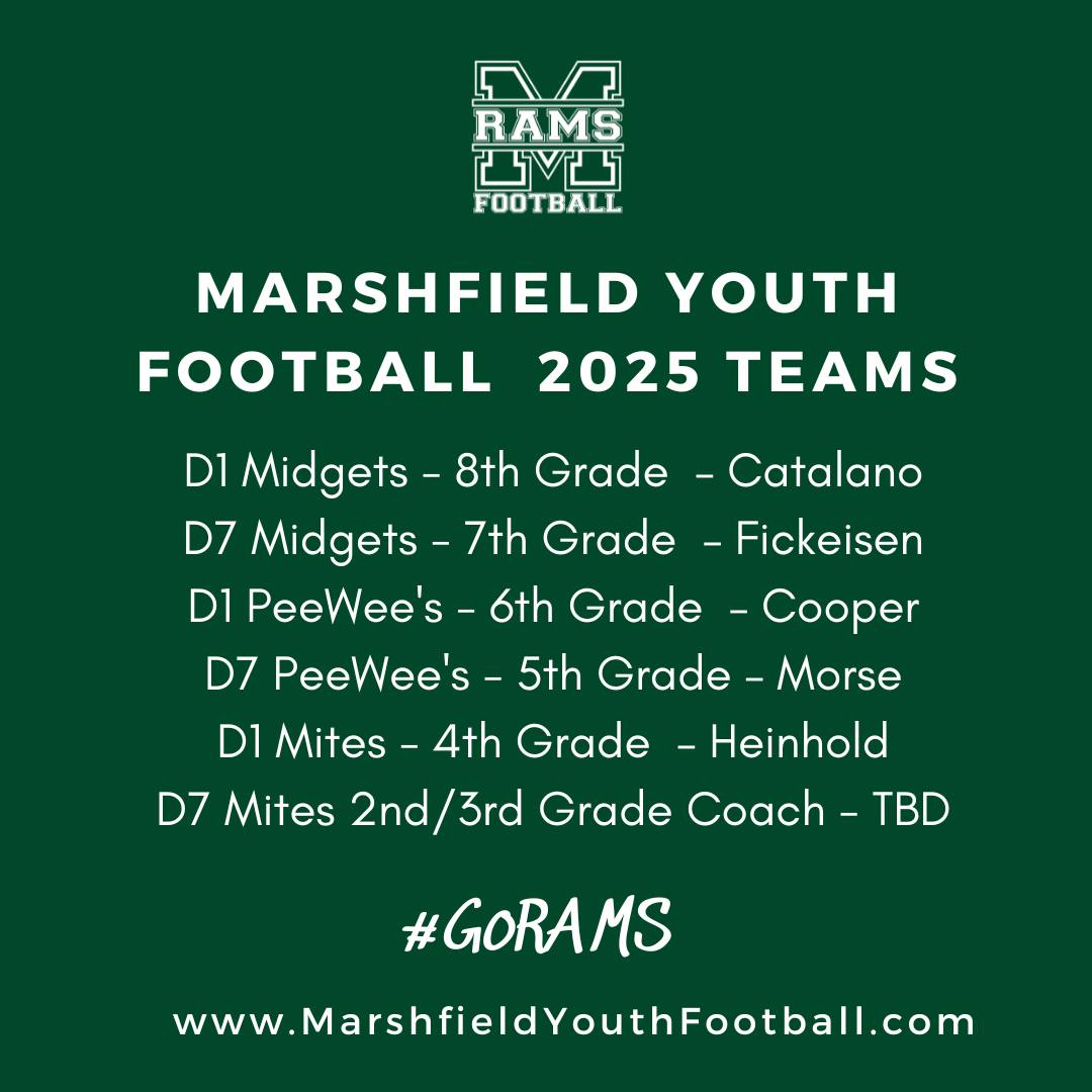 Marshfield Youth Football - Marshfield Youth Football is proud to ...