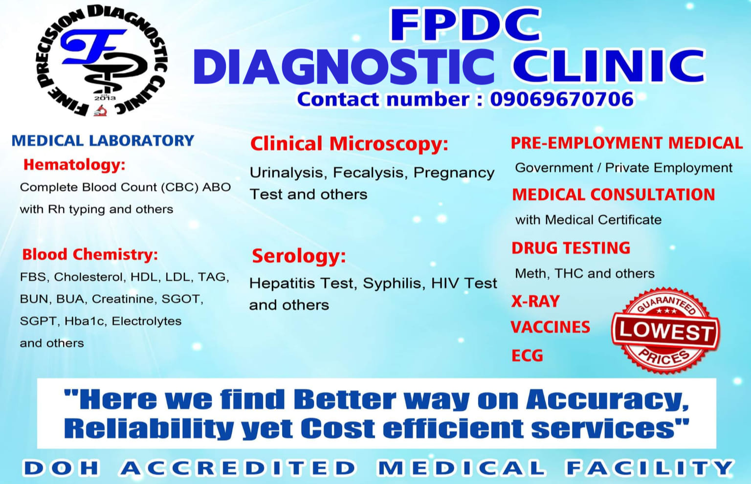FPDC Diagnostic Clinic Bayambang | Bayambang