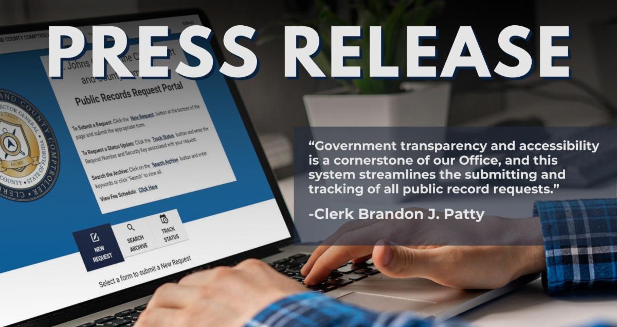 The #SJCClerk's Office announces the launch of a new Public Records ...