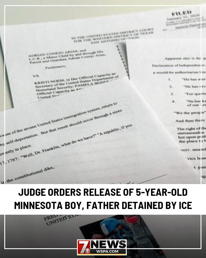 WSPA - A federal judge in Texas ordered the release of the 5-year-old ...