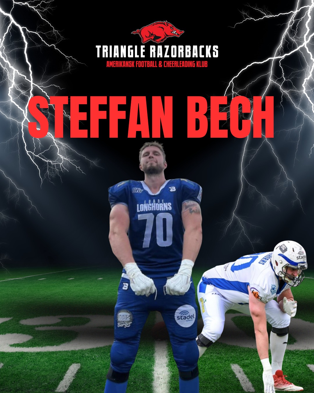 Triangle - Hjem til Danmark - Steffan Bech vælger Razorbacks 🏈💥 ...