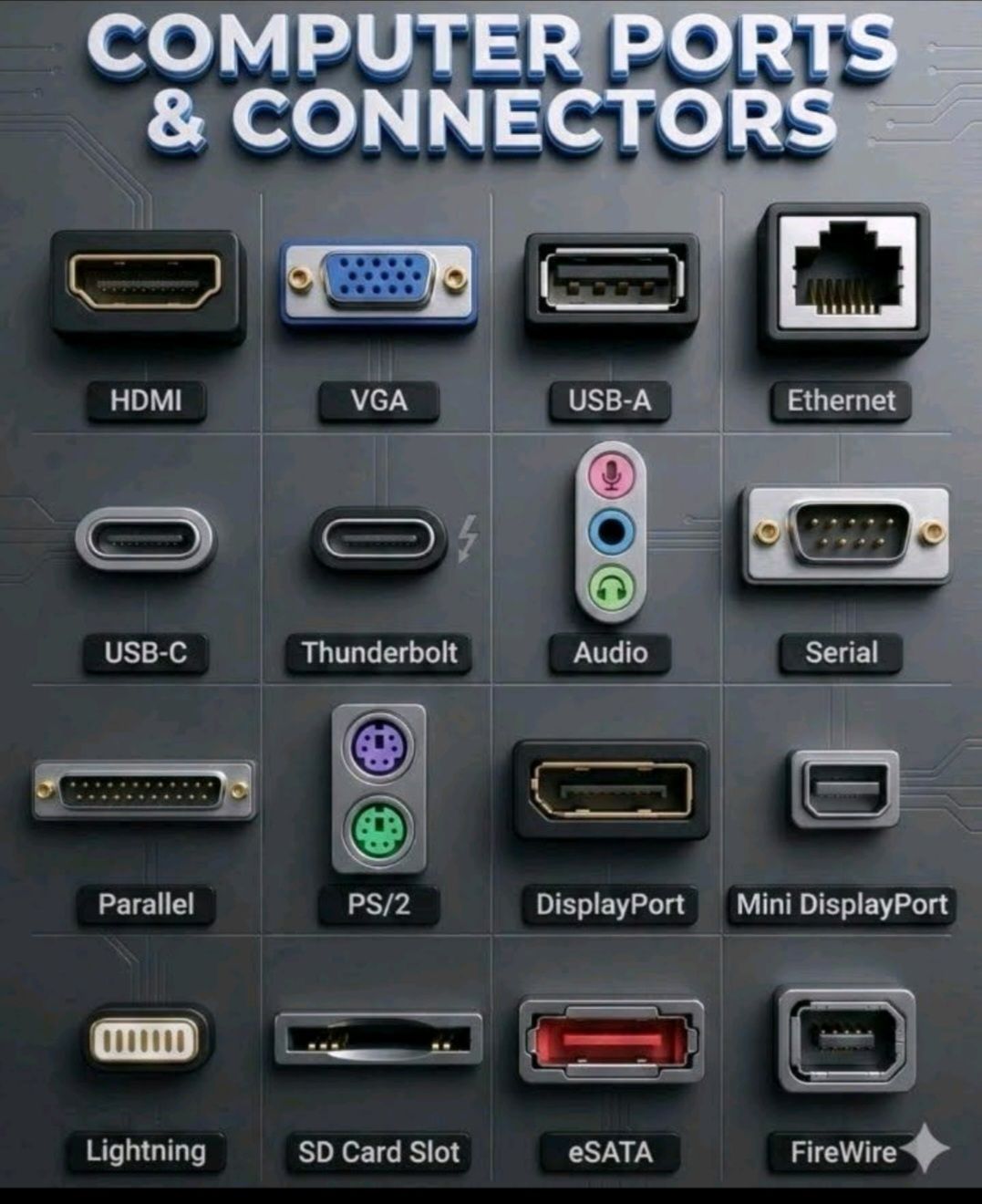Computer Science Group | COMPUTER PORTS & CONNECTORS | Facebook