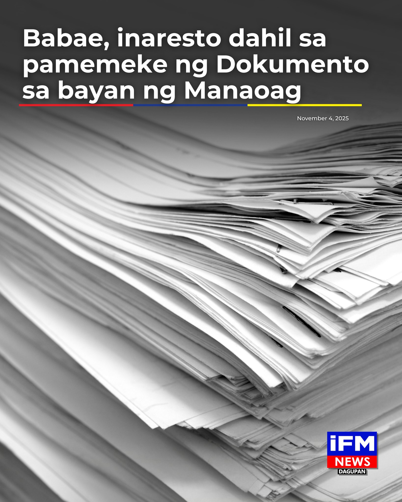 IFM - Inaresto ng mga tauhan ng Manaoag Police Station ang isang 39 ...