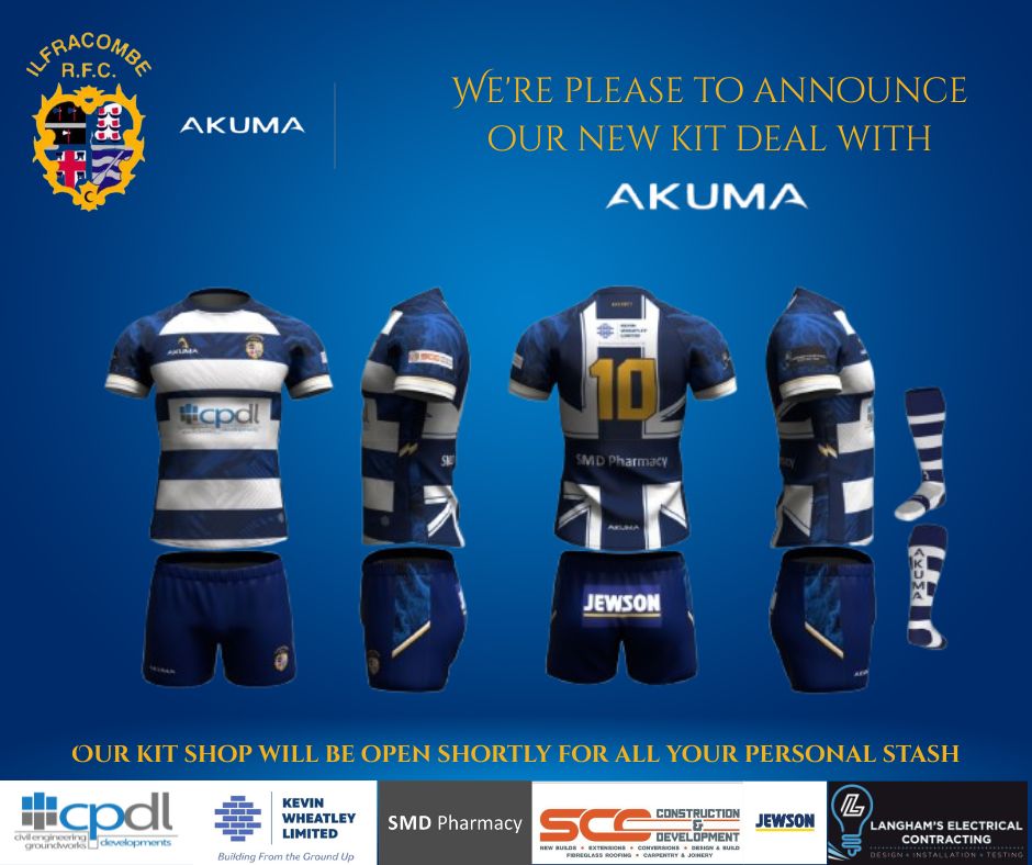 Ilfracombe - Ilfracombe Rugby Club is delighted to announce a new kit ...
