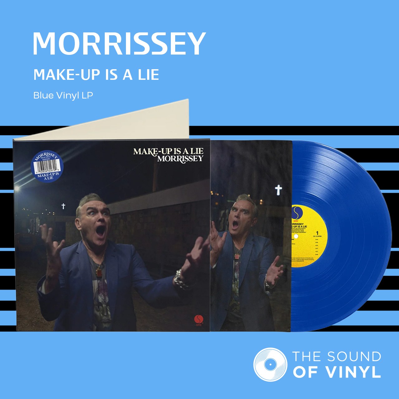 新品 Morrissey Make-Up Is A Lie Blue Vinyl NEW ON STORE! Morrissey - Make-Up Is A Lie: Blue Vinyl LP The