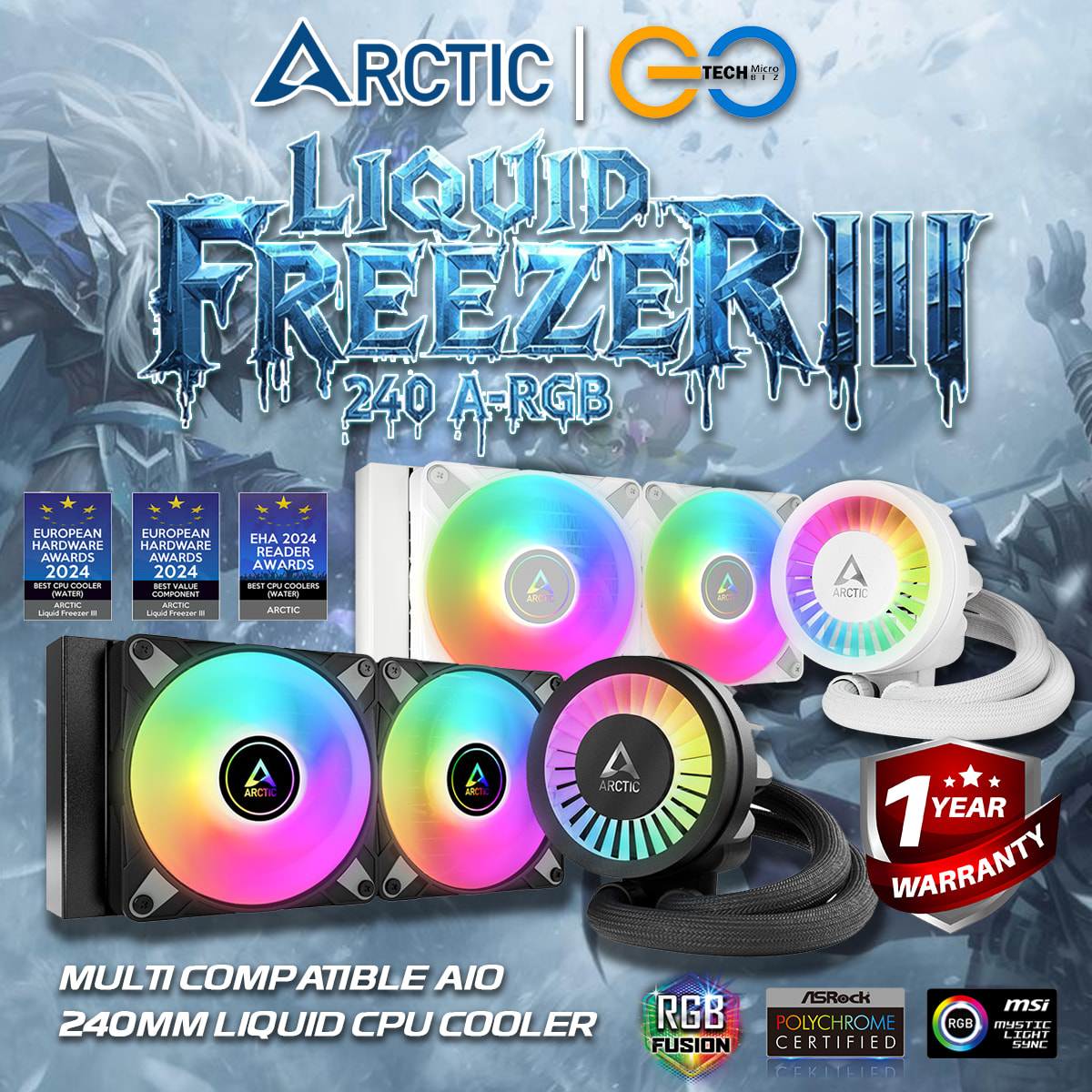 ️Arctic Liquid Freezer III 240 ARGB... - Go-Tech MicroBiz | Facebook