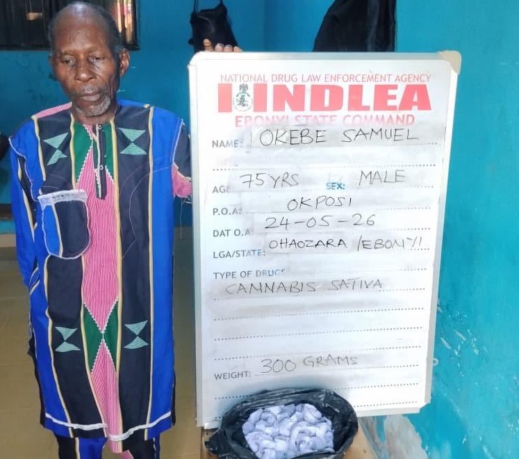 NDLEA arrests 75 year old man intercepts illicit drugs in multi  