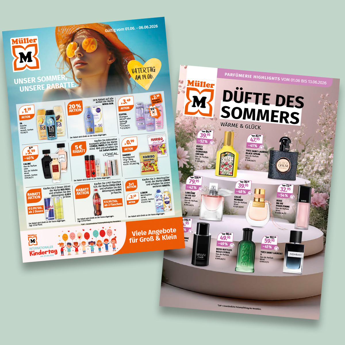 Montag = Prospekttag 🤩 Entdecke unseren aktuellen Drogerie-Prospekt sowie die aktuellen Parfümerie Highlights gleich hier: https://brnw.ch/21x2Zfo In beiden Prospekten findest du sommerliche Angebot