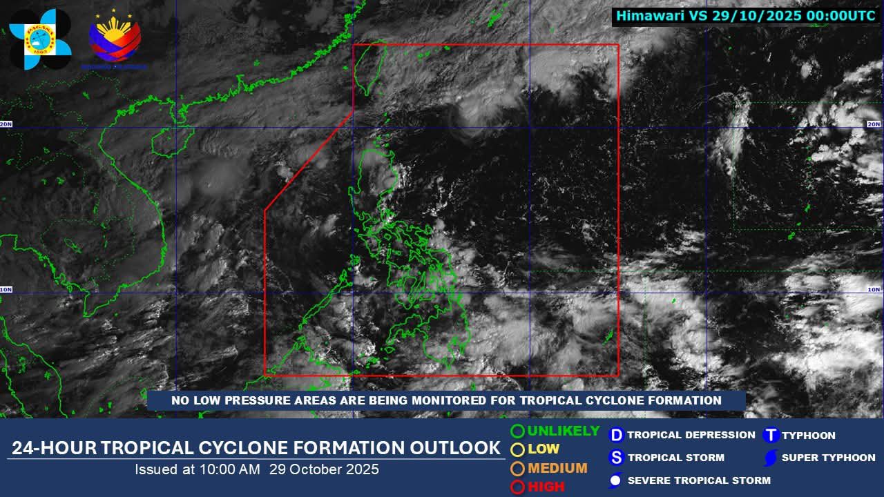 News5 - WEATHER ADVISORY Walang binabantayang Low Pressure Areas (LPA ...