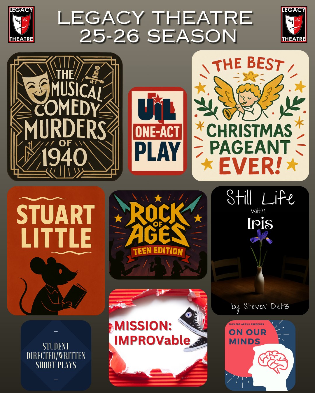 Legacy - Legacy Theatre is excited to announce the 25-26 Theatre Season ...