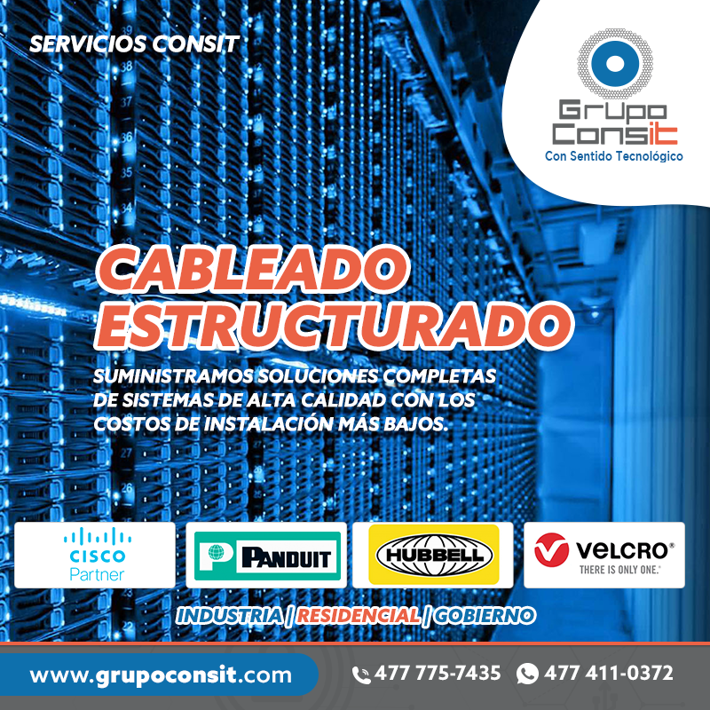 Grupo Consit - Cableado Estructurado 🧰 Suministramos...