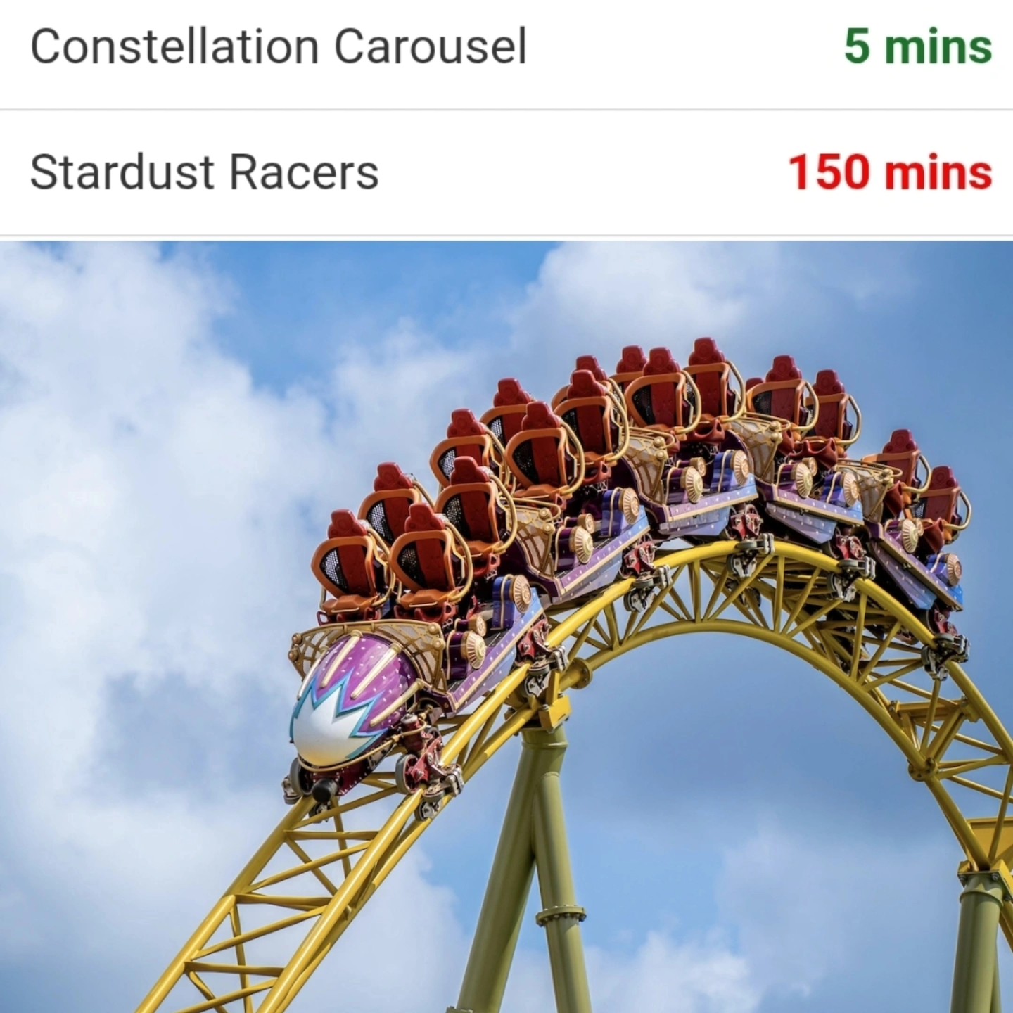 Coaster - Stardust Racers at Epic Universe has reopened! The ride was ...