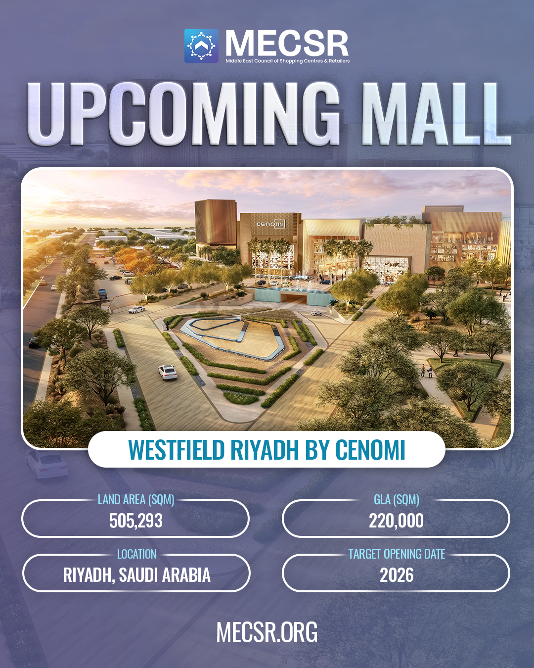Middle - Opening in 2026, Westfield Riyadh by Cenomi will redefine ...