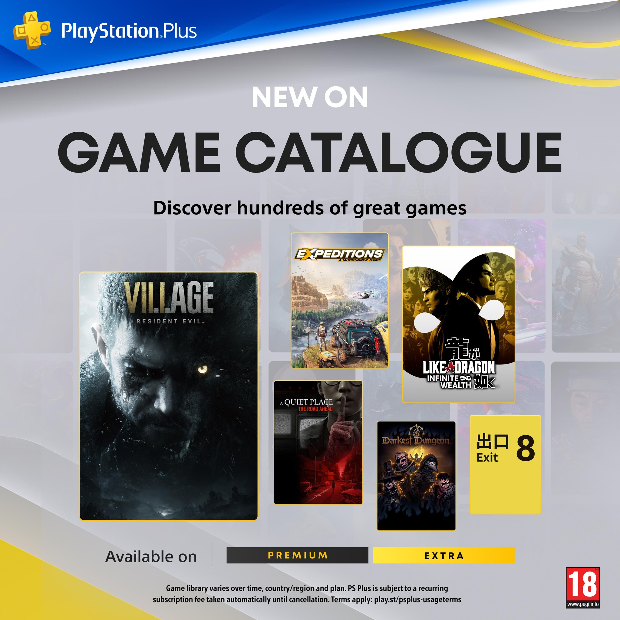 PlayStation Plus Extra and Premium welcome a host of games this