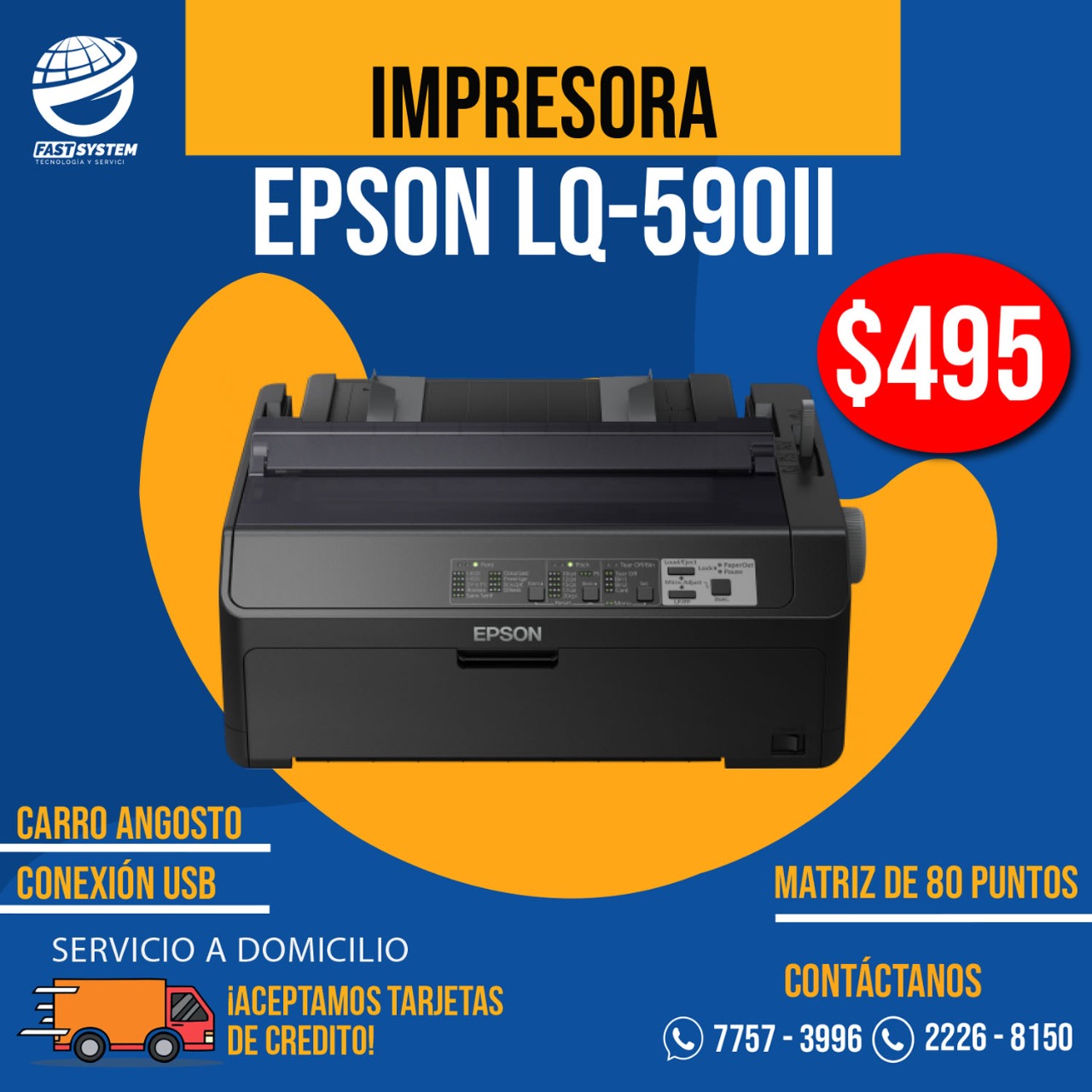 Fast System - La matricial Epson LQ-590II es la impresora ideal para tu ...