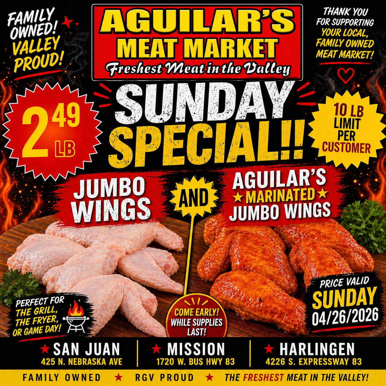 未開封品！非売品 見本盤 Laughin' Nose / Meat Market 🔥🐔 SUNDAY WING SPECIAL 🐔🔥 RGV, get ready… this one is HOT
