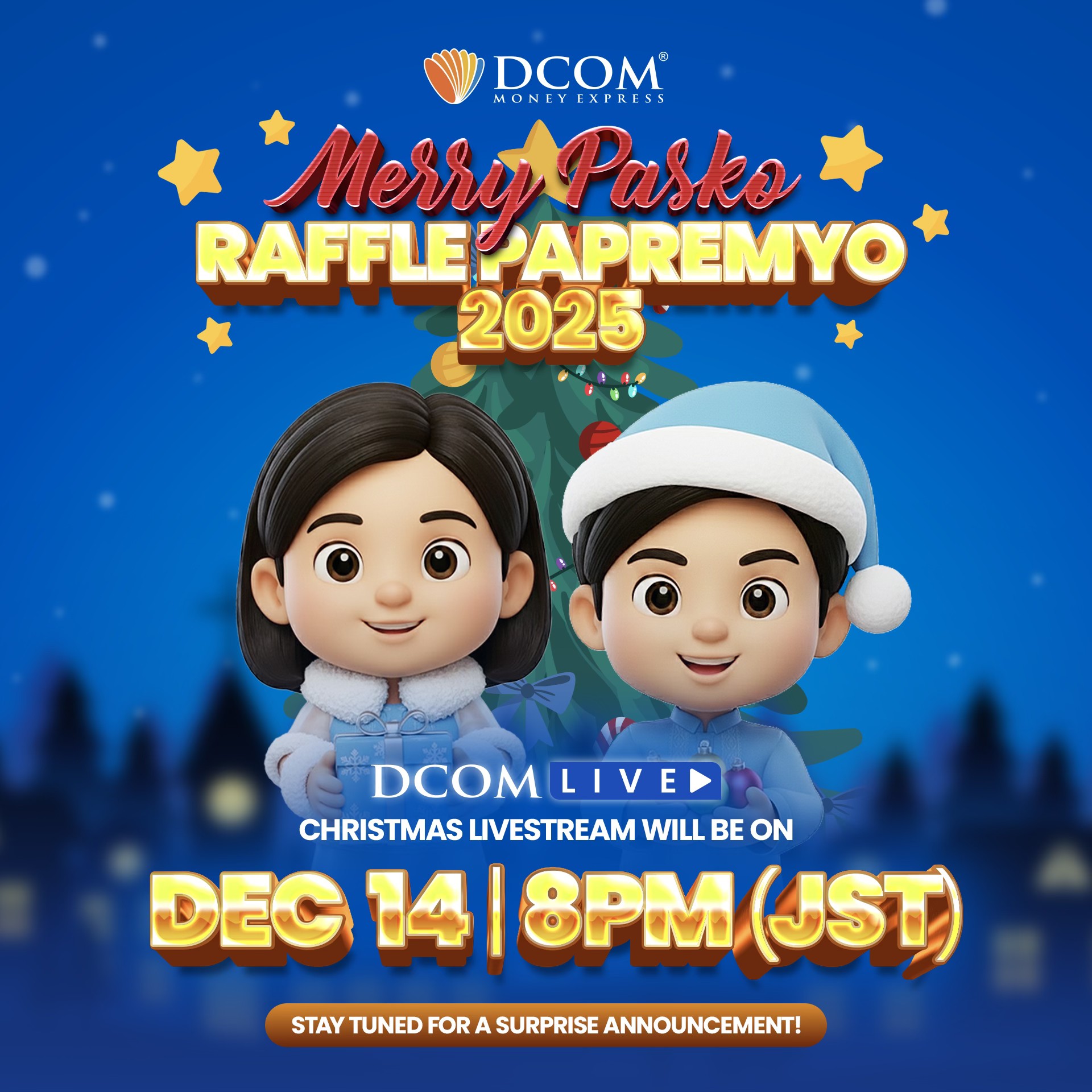 DCOM Filipino - 📣 BIG ANNOUNCEMENT: MERRY PASKO RAFFLE... | Facebook