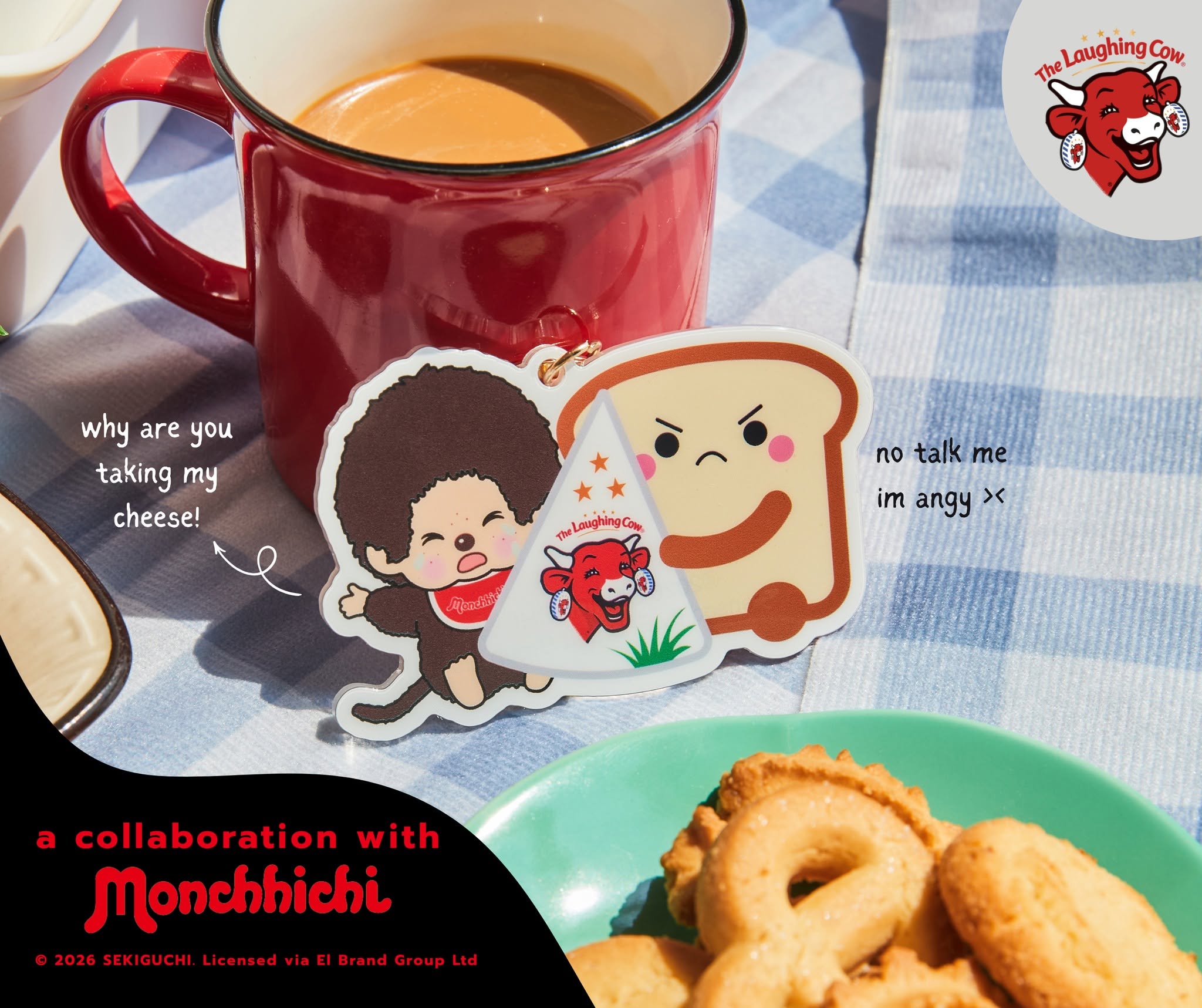 Monchhichi & our The Laughing Cow grumpy toast have entered the
