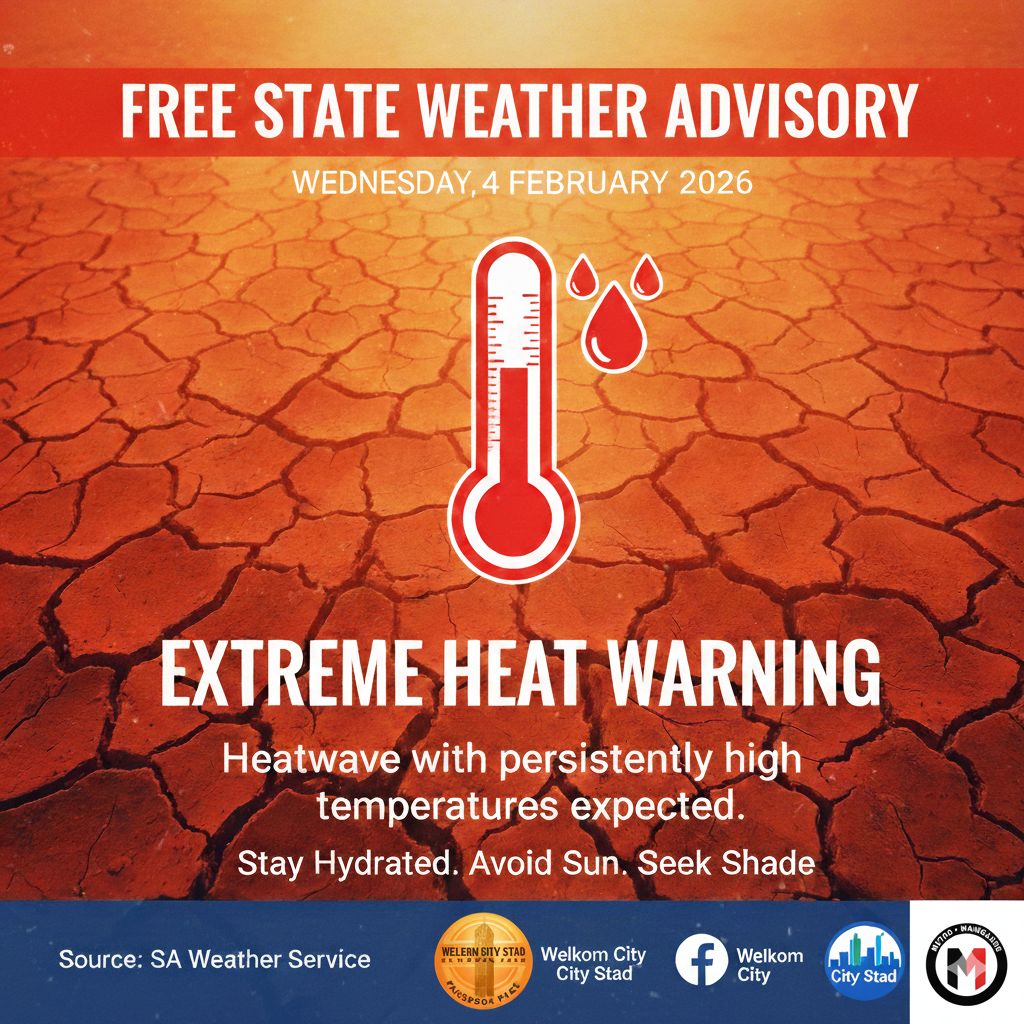 WelkomCity - ☀️ FREE STATE WEATHER [NEW] UPDATE 4 FEBRUARY 2026 ☀️ ...
