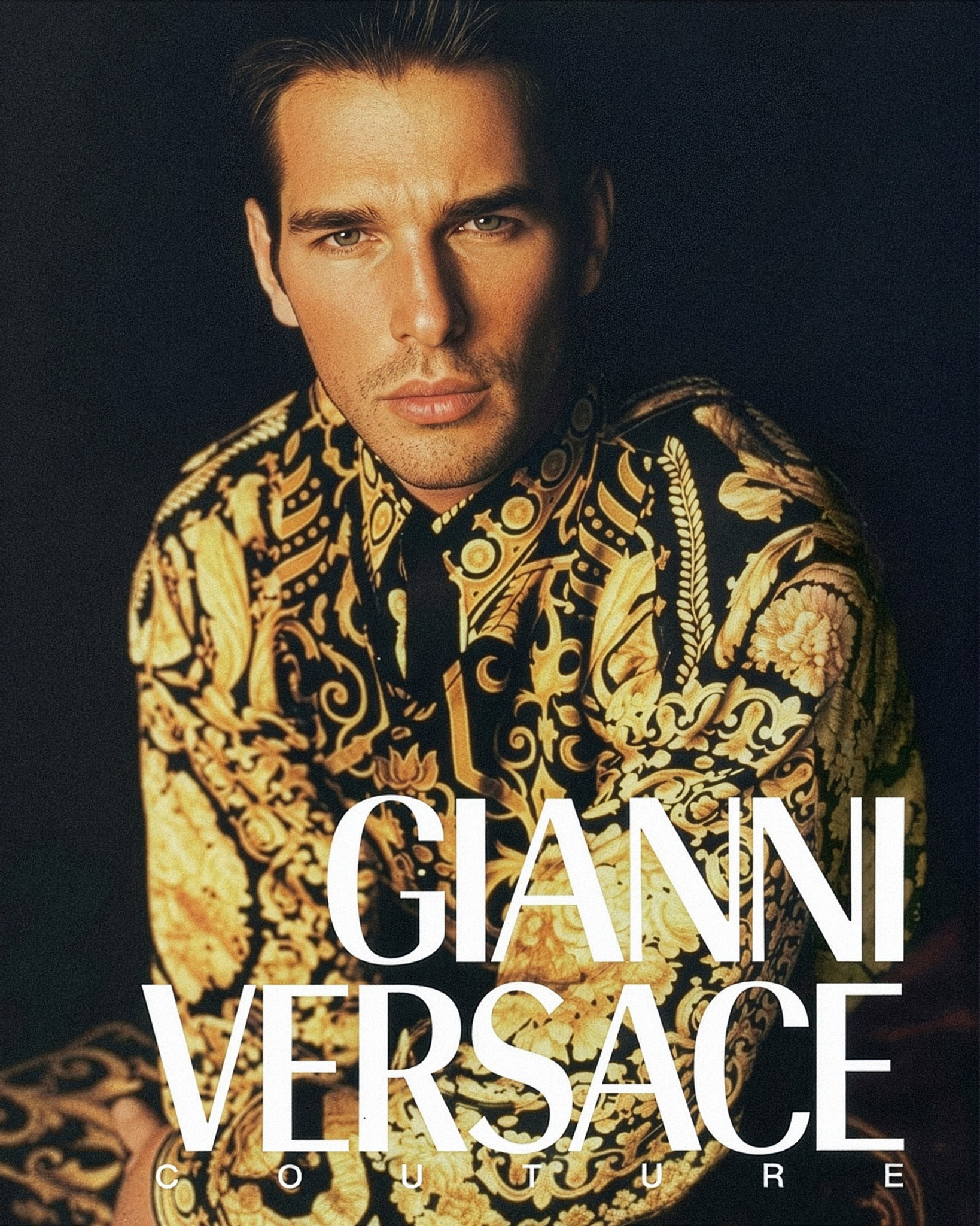 1990; Albert Delegue photographed by Aldo Fallai for Emporio Armani.