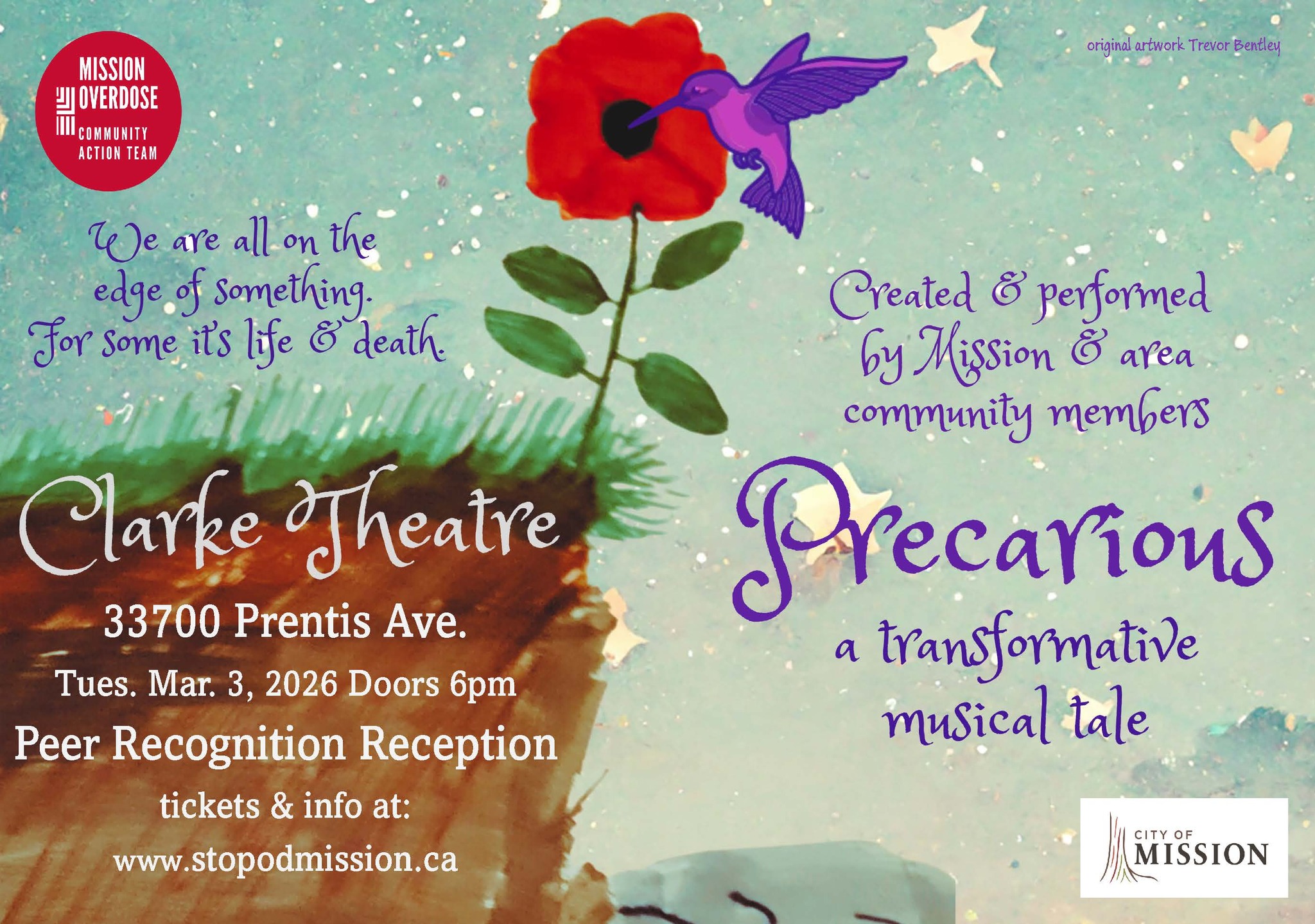 What's - MARCH 3 “PRECARIOUS”, A TRANSFORMATIVE MUSICAL TALE, Clarke ...