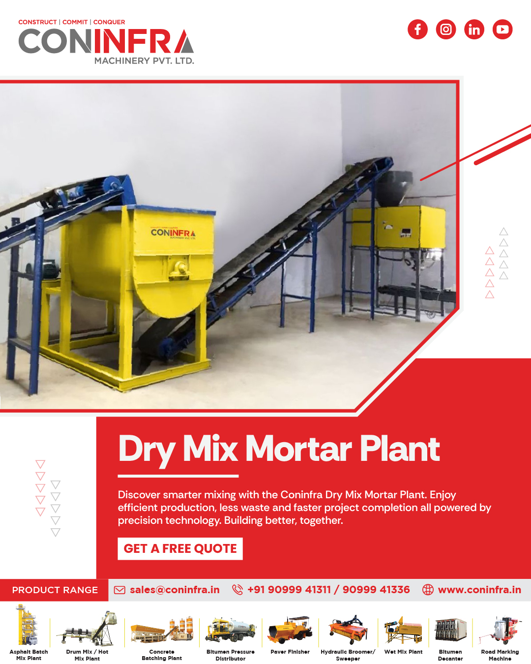 Coninfra - Smarter mixing. Stronger results. Coninfra’s Dry Mix Mortar ...
