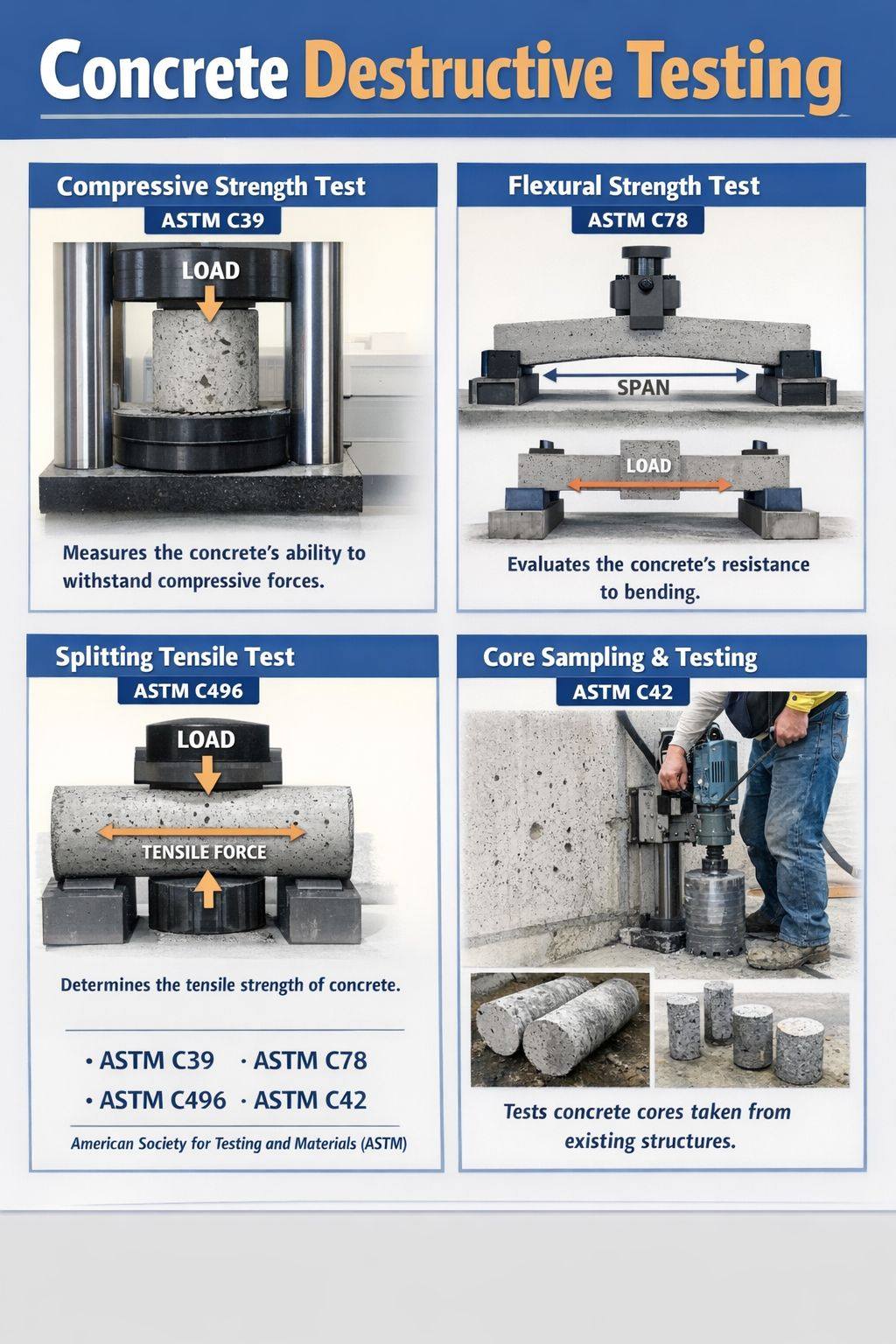 EPC-Engineering - Concrete destructive testing involves applying load ...