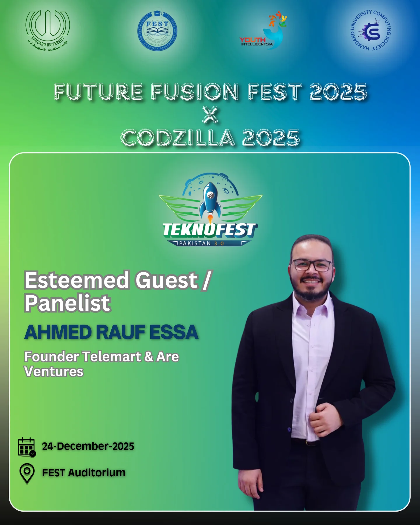 Youth - We are honored to welcome Mr. Ahmed Rauf Essa, Founder Telemart ...
