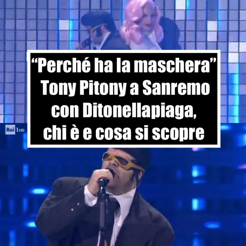 The Social - “Perché porta la maschera”. Tony Pitony a Sanremo con ...