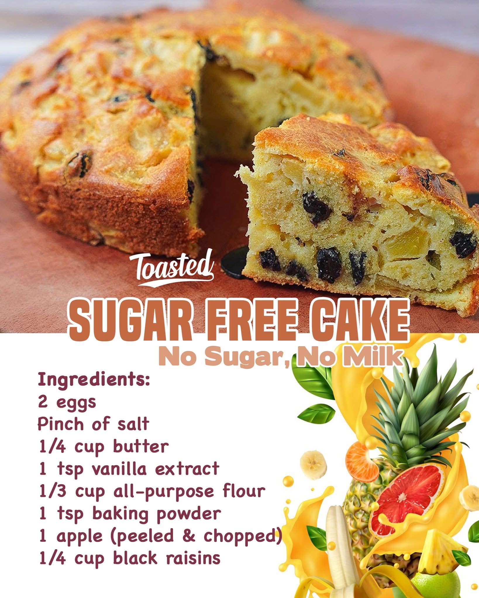 Toasted Yummy Recipes | 🍏 No Sugar, No Milk | Facebook