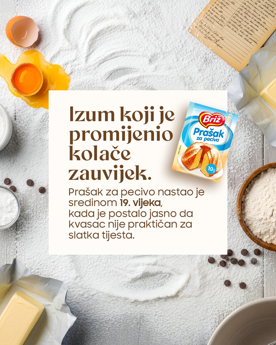 Briž - 🥧 Kako je nastao prašak za pecivo? Sredinom 19. vijeka domaćice ...