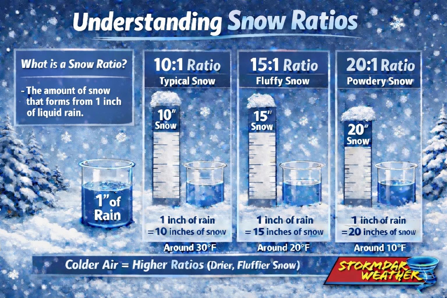 Here’s a guide to understanding snow... - Stormdar Weather | Facebook