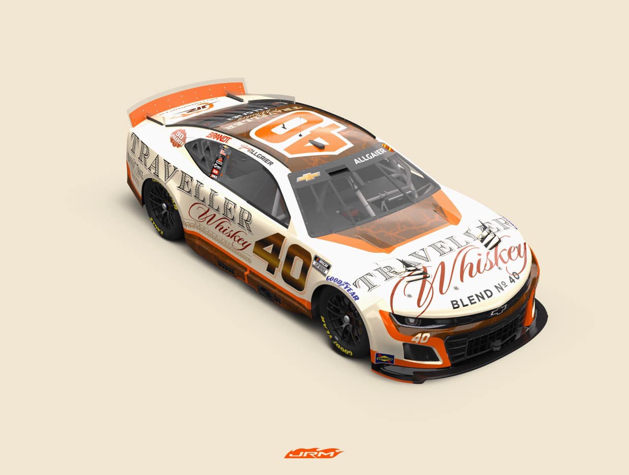 A look at the JR Motorsports No. 40 Cup car for Justin Allgaier