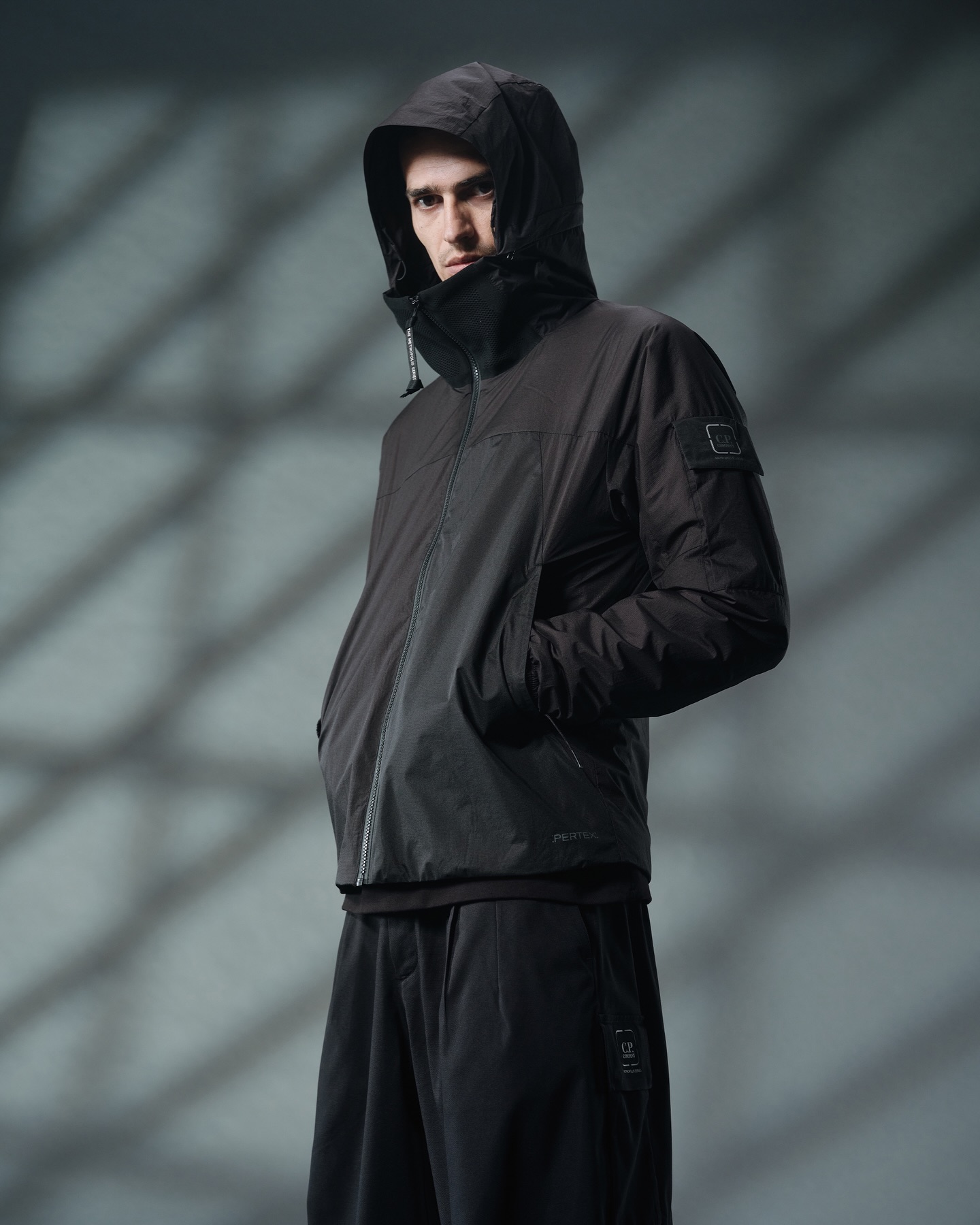 Company Goggle Hoodie Black Cp Company Zip Up Sweatshirt Cp 