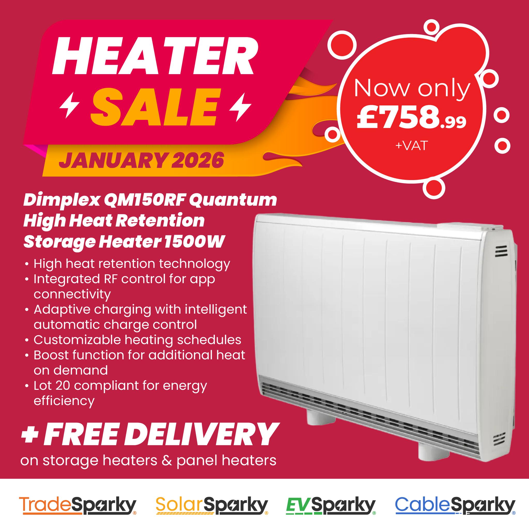 TradeSparky - ⚡Dimplex QM150RF Quantum High Heat Retention Storage ...