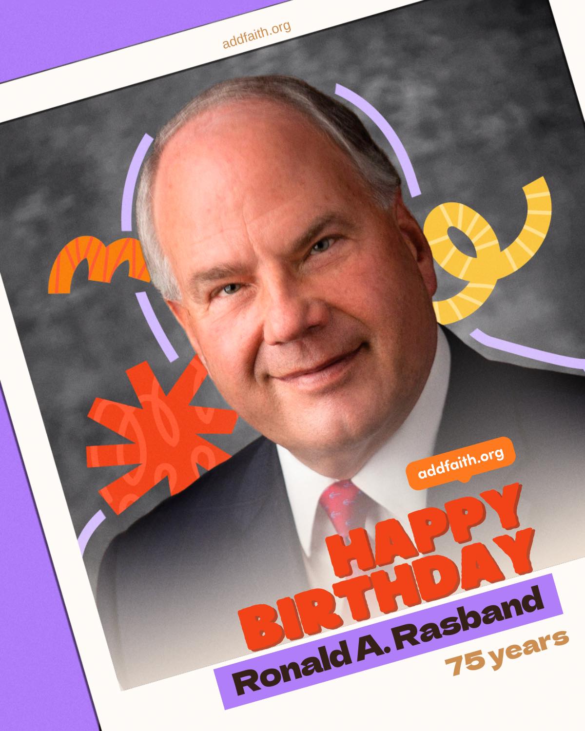 Add Faith - Celebrating Elder Rasband today! Thank you for... | Facebook