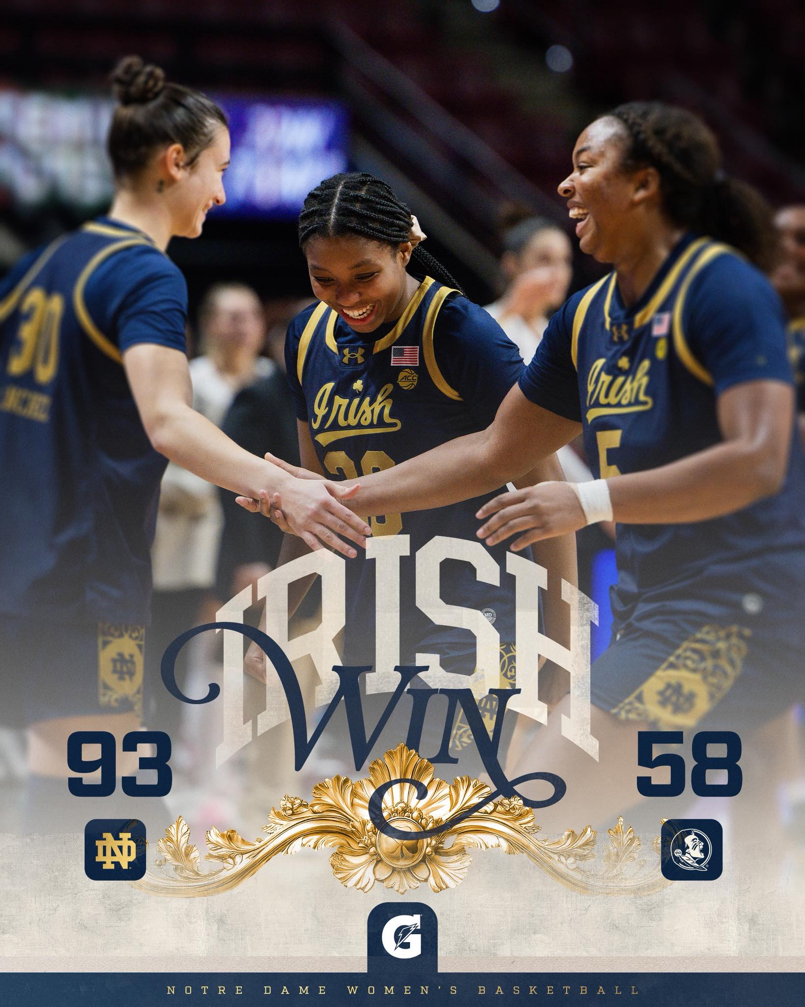 first conference dub ️... - Notre Dame Women's Basketball | Facebook