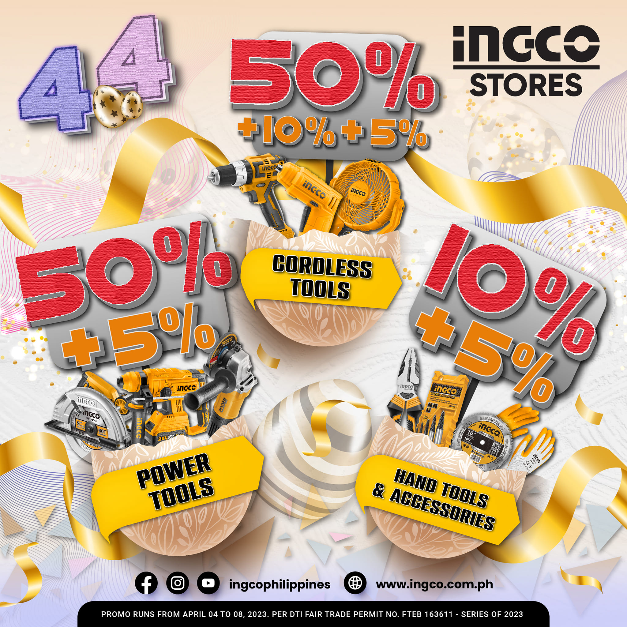 4.4 SALE na ulit mga... - INGCO Philippines Tools & Equipment | Facebook